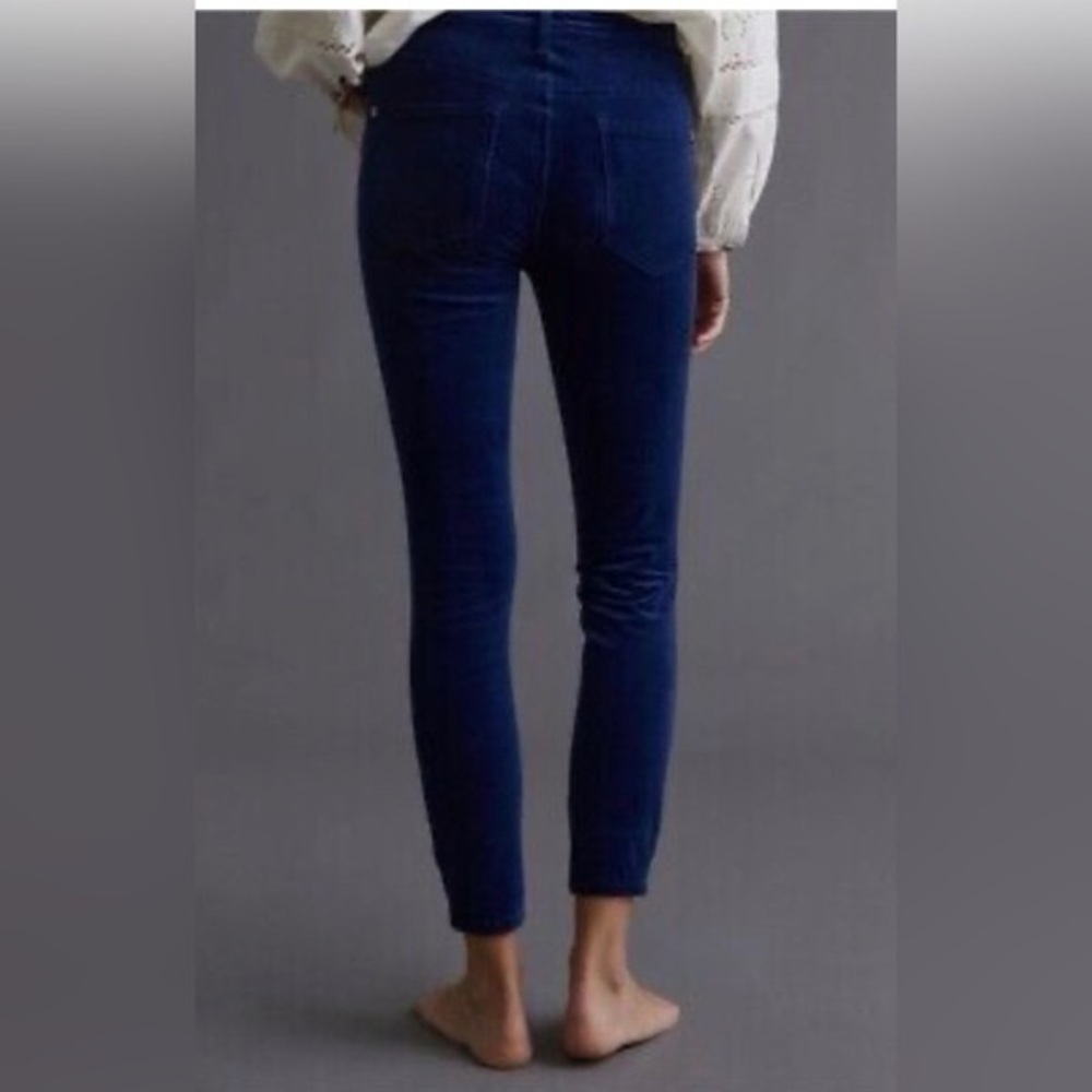 NWOT! Anthropologie Pilcro Blue High-Rise Corduroy Skinny Stretch Jeans Size 30